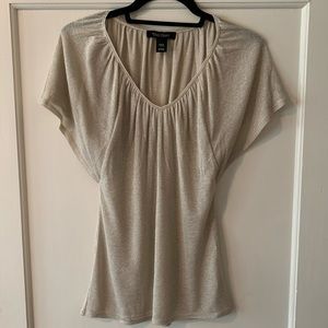 Shimmery gold dressy top size XXS